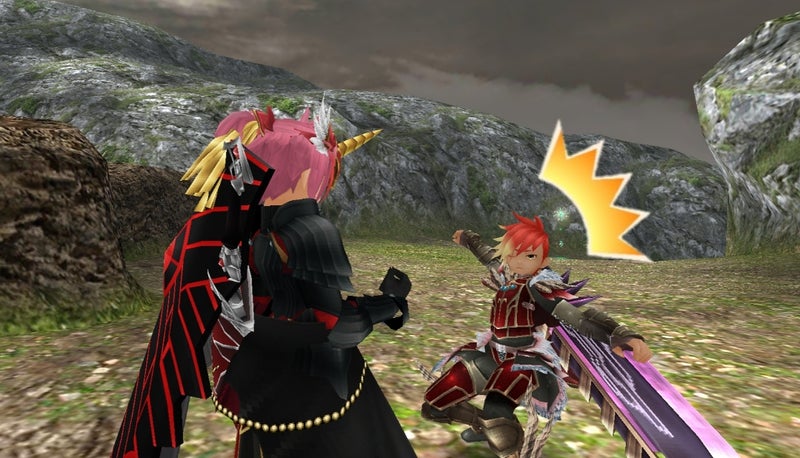 ゲーム内キャラの戦闘シーン
