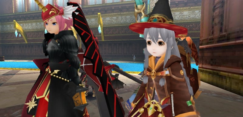 キャラクター２人、ゲーム風グラフィック