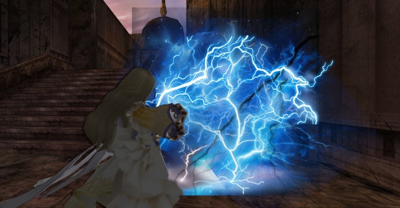 リィムが放つ雷撃