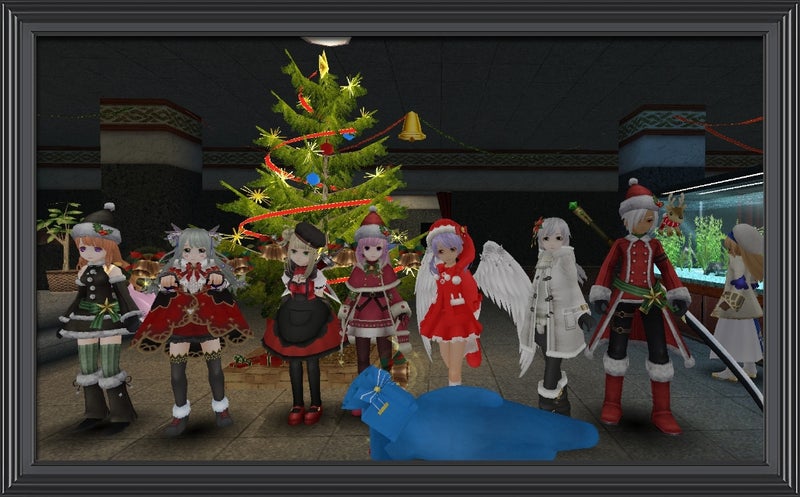 クリスマス衣装のゲームキャラたち